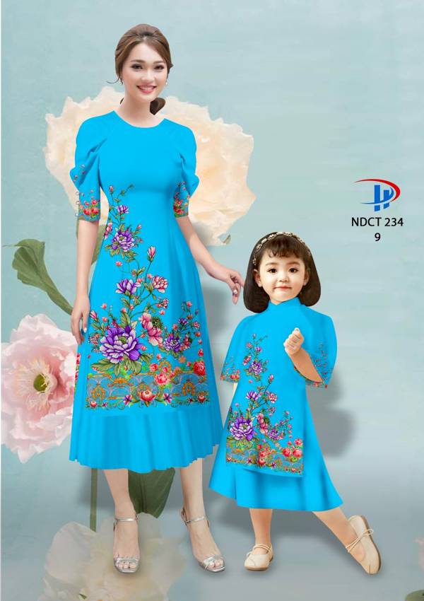 Vải Áo Dài Hoa In 3D AD NDCT234 2